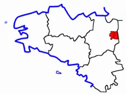 Location of Vitré-Est