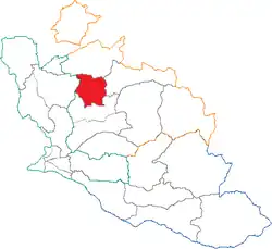 Location of Beaumes-de-Venise