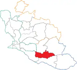 Location of Bonnieux