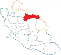 Location of Malaucène