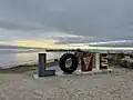 The town's Virginia Is for Lovers public sculpture.