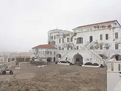 Cape Coast Castle, as rebuilt by the British in the 18th century