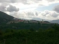 View of Capitignano, the municipal seat.