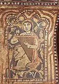 Triangular psaltery, Palatine Chapel, ca. 1140 A.D.