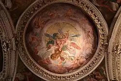 Frescoes on the cupola of Sacchi Chapel in Sant'Eustorgio, Milan