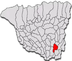 Location in Gorj County