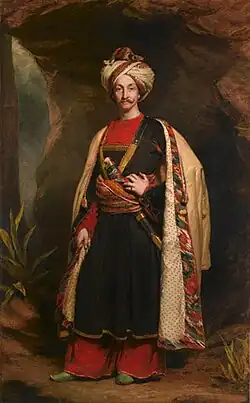 Capt. Colin Mackenzie, Madras Army, lately a hostage in Caubool, in his Affghan Dress, c.1842 (National Army Museum Sandhurst, Indian Army Memorial Room)