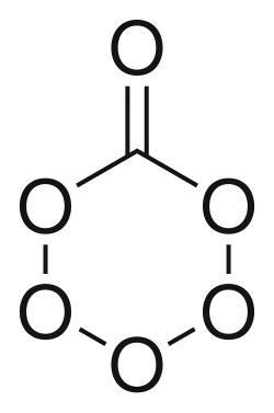 Skeletal formula of carbon hexoxide