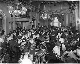 Card party of Lady Allan's group, 1914.