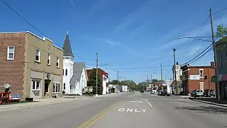 Looking east along Monroe Street