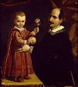A Man with a Child, Auckland Art Gallery