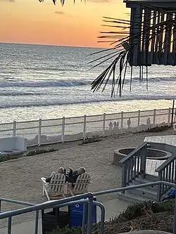 A picture of the campgrounds in Carlsbad at Sunset