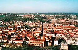 View of the city center of Carmaux