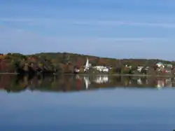 Carmel Hamlet seen from Lake Gleneida to the west