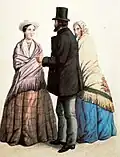 Notables of the Capital. 1851. watercolor. National Library of Colombia
