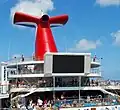 The poolside theater on Carnival Victory