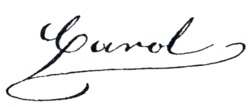 Carol I's signature
