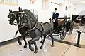 Carriage exhibition in the Royal Stables.