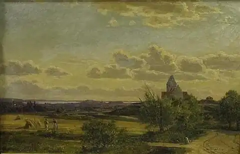 View of Nødebo and Lake Esrom