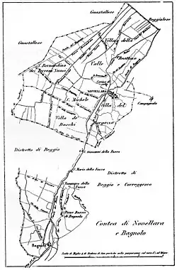 Location of County of Novellara