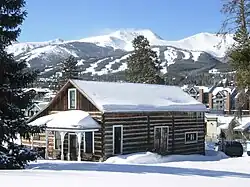 The Edwin Carter Log Cabin Naturalist Museum, a log cabin built by Edwin Carter in approximately 1875 in Breckenridge, Colorado