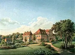 Palace Carwinden around 1860, by Alexander Duncker