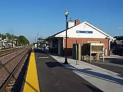 Cary station looking to the southeast.