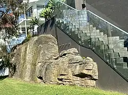 Reptile - like rock protrusion Luis Barragan style