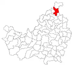 Location in Cluj County
