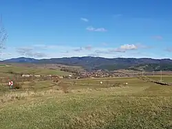 Cașinu Nou village, viewed from Plăieșii de Jos village