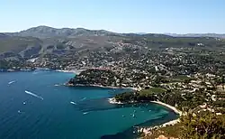 Cassis seen from the cliffs of Cap Canaille