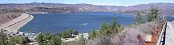 Castaic Dam and its lake, 2007
