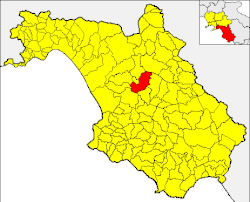 Castelcivita within the Province of Salerno
