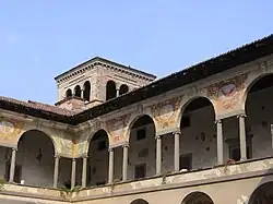 Interior of the Castle of Cavernago.