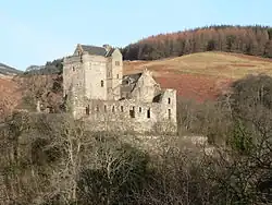 Castle Campbell, a medieval castle situated above the town of Dollar