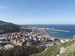 View of Castro Urdiales from Mount Cueto