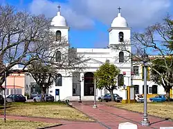 Front view of the Chascomús Cathedral, "Our Lady of Mercy".