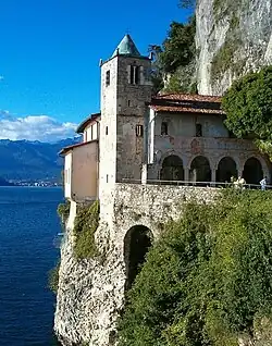 Hermitage of Santa Caterina del Sasso, at Reno.