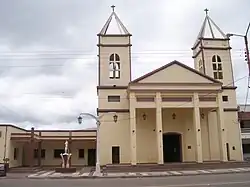 A church in the town