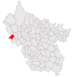 Location in Buzău County