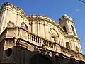 Upper part of the façade