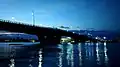 Thủ Thiêm Bridge, the first bridge connects Saigon river west bank to Thủ Thiêm, completed in 2008