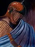 Knight (guardians series), 50 × 70&nbsp;cm, acrylic on canvas