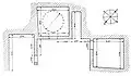 Caves from the front (Cave 188, 189, 190, 191) in the small ravine by Bartus