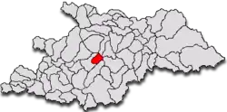 Location in Maramureș County