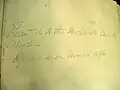 This is the note written in the front of the Bible.