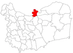 Location in Tulcea County