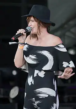 Cecilia Vennersten performing live in July 2014