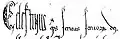 Celestine III's signature
