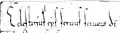 Celestine II's signature